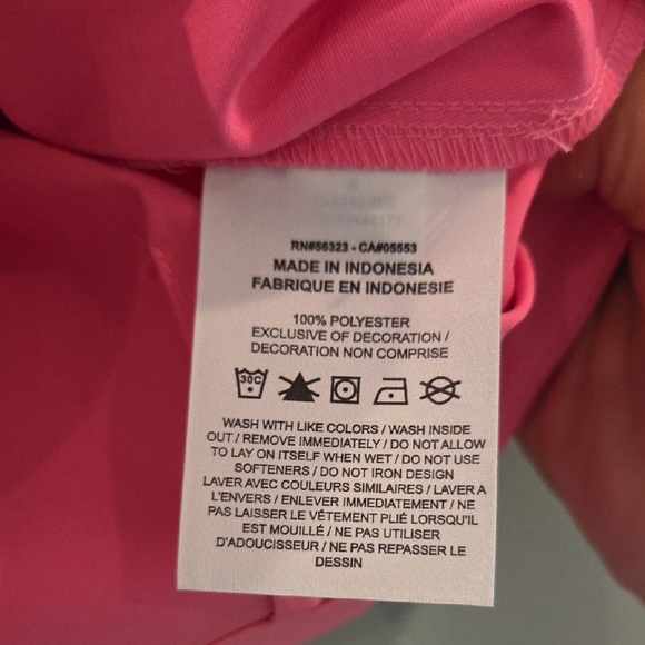Nike HOT PINK Dri-Fit Teck Pack Cropped Snap Front Athketic Top Size Small - Picture 5 of 14